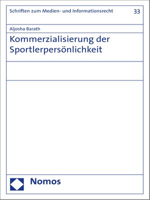 cover image of Kommerzialisierung der Sportlerpersönlichkeit